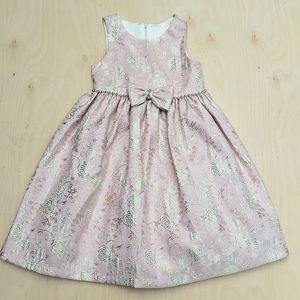 Pink and gold formal dress